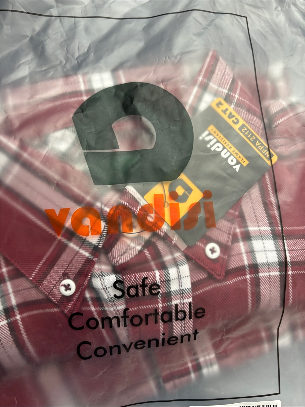 Andis Men’s Burgundy Plaid Button-Down Shirt